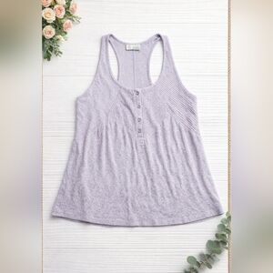 Saturday Sunday by Anthropologie Lucie Ribbed Racerback Tank Sz M